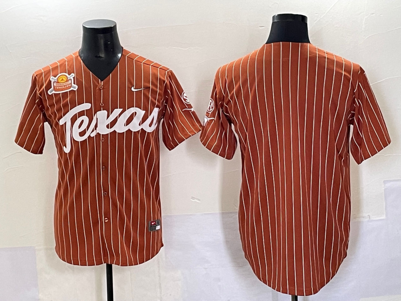 Men Texas Longhorns blank brown Nike joint Name NCAA 2025 Jersey style 2->ncaa teams->NCAA Jersey